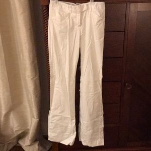 BCBG White boot cut pant